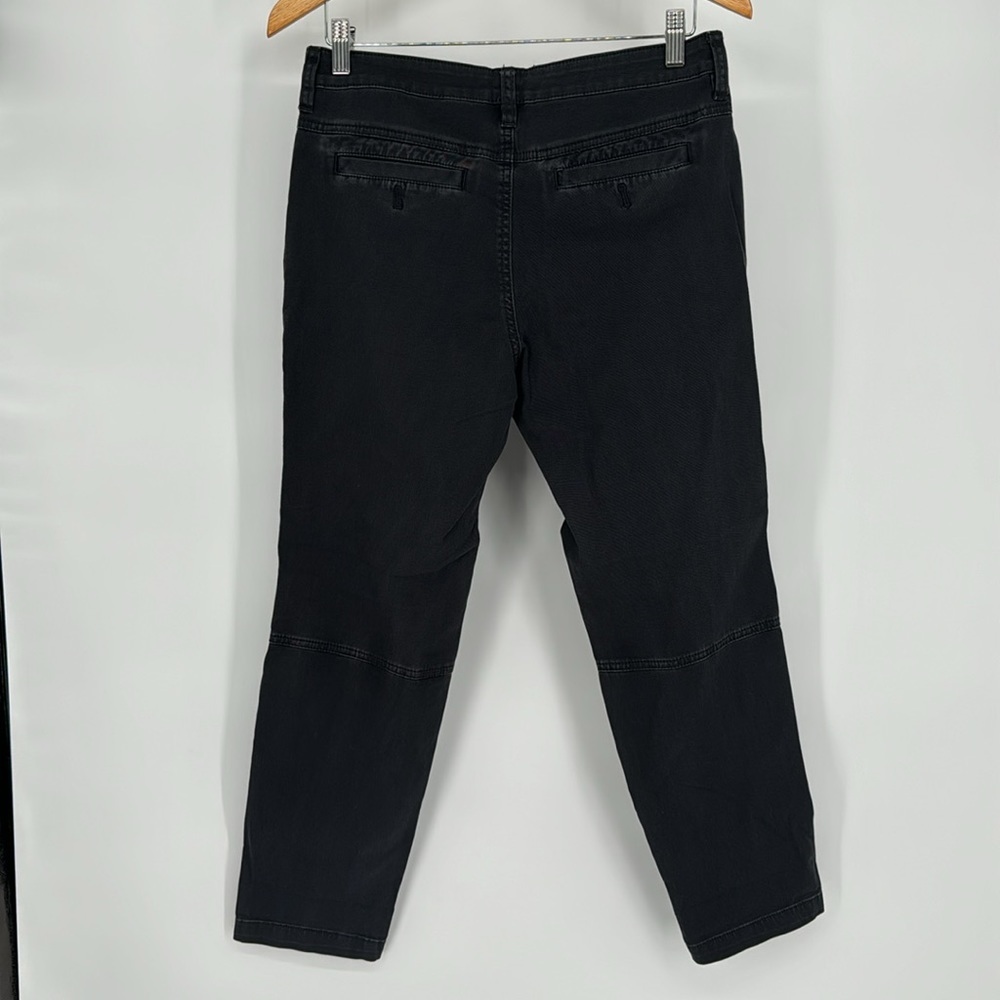 NWT PrAna Janessa 2 Way Stretch Button Fly Cropped Woven Pant In Charcoal Size 8 - Picture 7 of 8